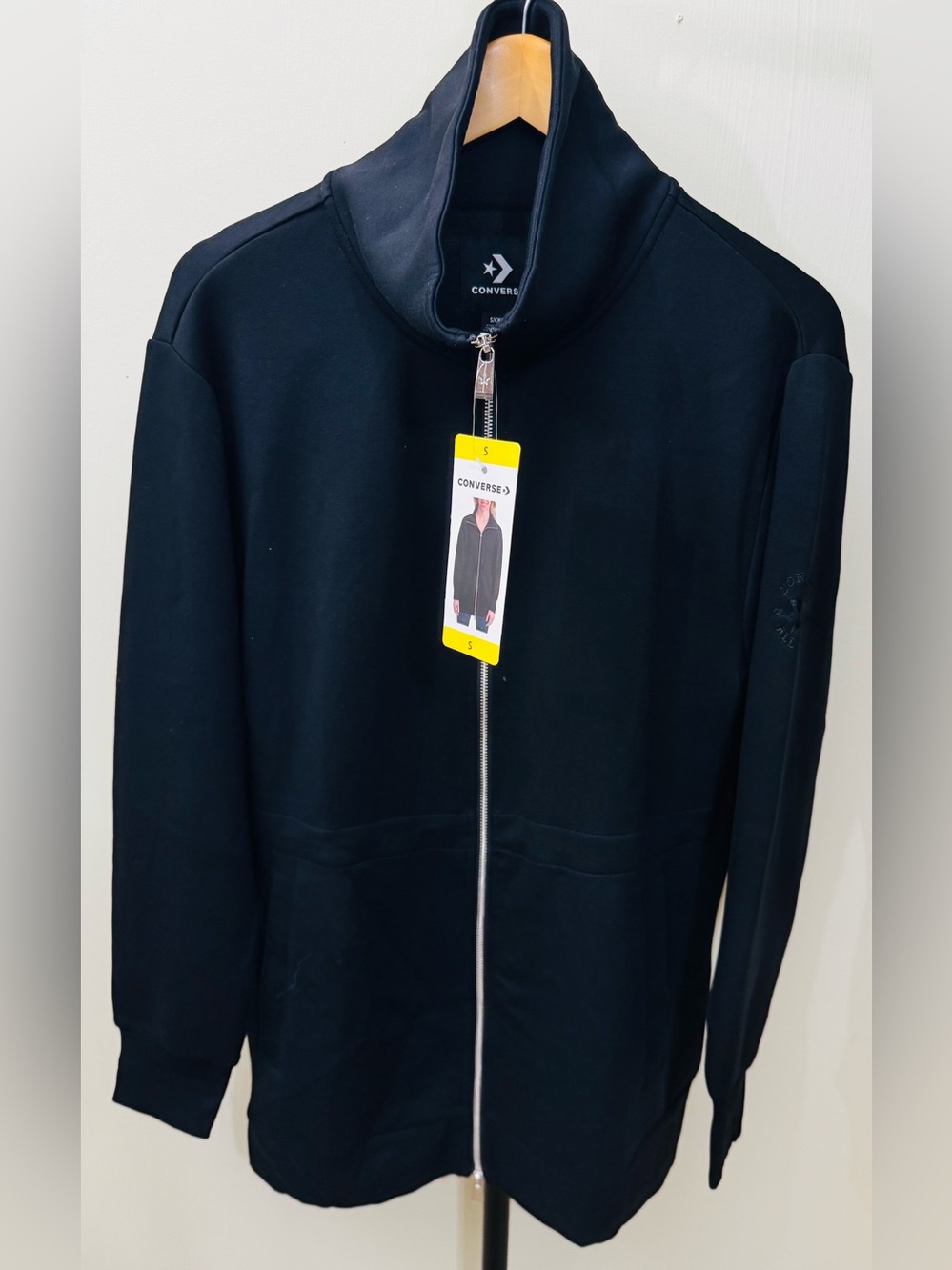 Converse Women’s Black Zip-Up Jacket